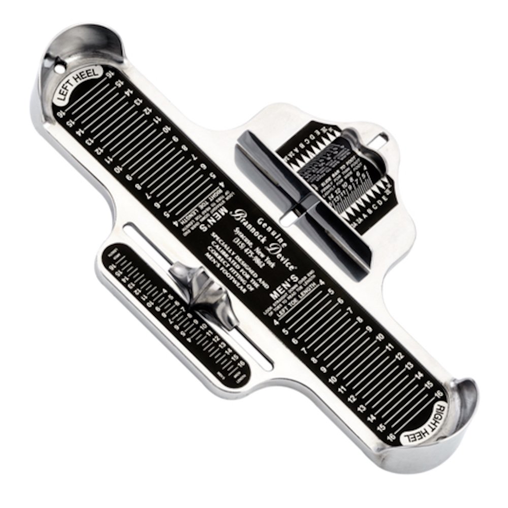 Brannock device for foot measurement